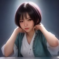 歌曲宝数据编辑苏苏，马尾辫女生，在电脑前比对数据，屏幕泛着蓝光