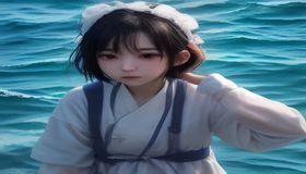 邓紫棋舞台风格插图，霓虹灯光配现代流行演出场景，体现其高亢有力的演唱风格